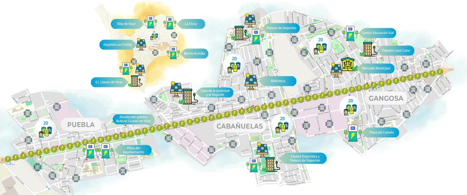 Mapa eficiencia energética y economía circular